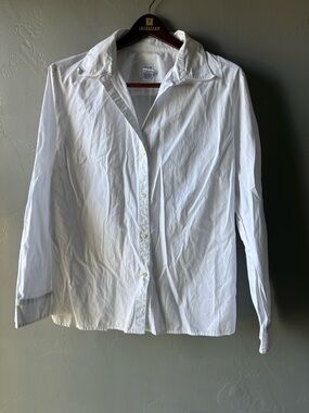 GAP White Button Down 100% Cotton Long Sleeve Shirt ~ Size XL